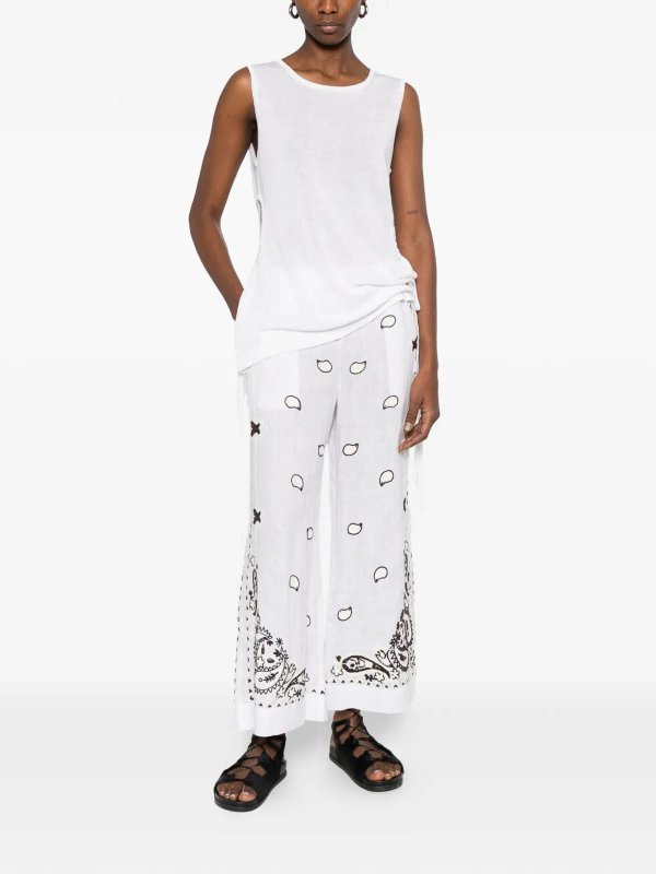 P.A.R.O.S.H.: カジュアルトラウザー online - カジュアルパンツ - 白