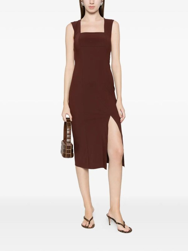 PATRIZIA PEPE: ニーレングスドレス online - 膝丈ドレス - ブラウン