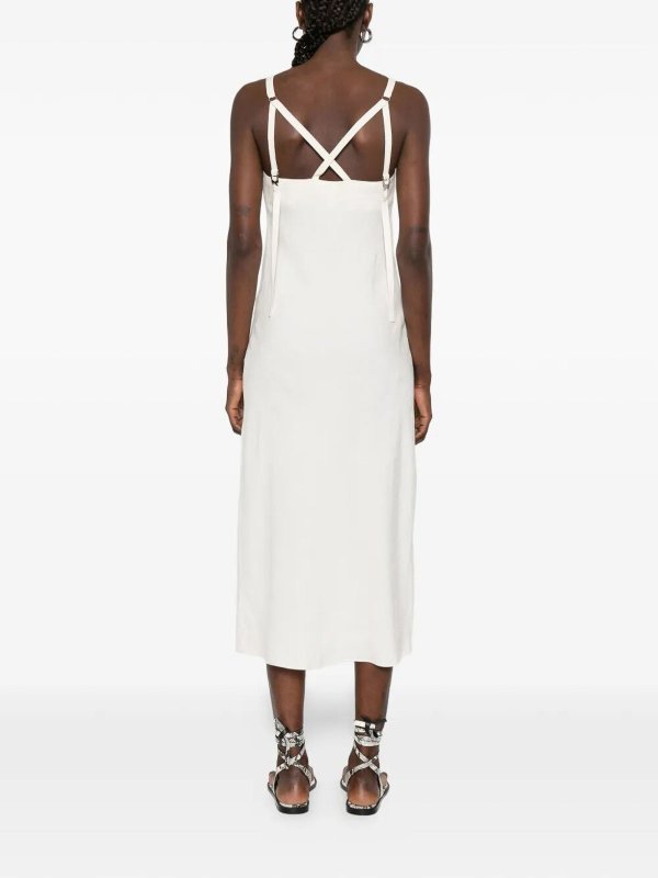 The Best Shops PATRIZIA PEPE: ニーレングスドレス - 膝丈ドレス - 白