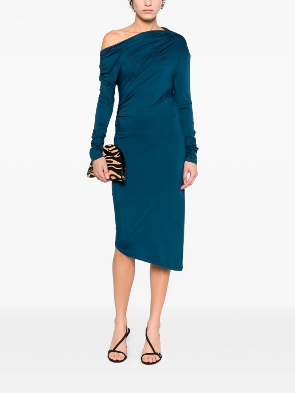 PATRIZIA PEPE: ニーレングスドレス online - 膝丈ドレス - ブルー