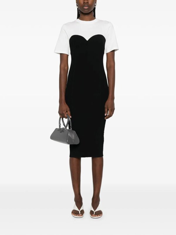 PATRIZIA PEPE: ニーレングスドレス online - 膝丈ドレス - 白