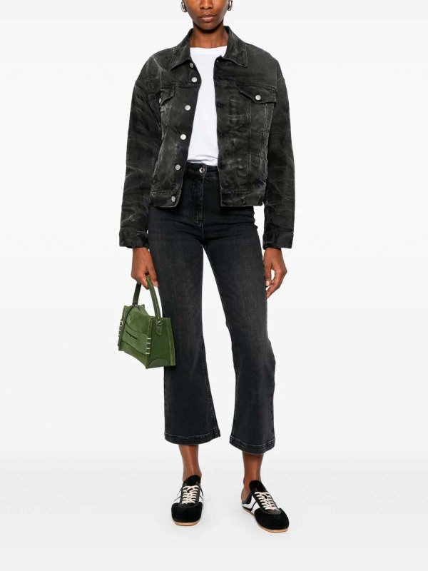 PATRIZIA PEPE: ストレートジーンズ online - ストレートジーンズ - 黒