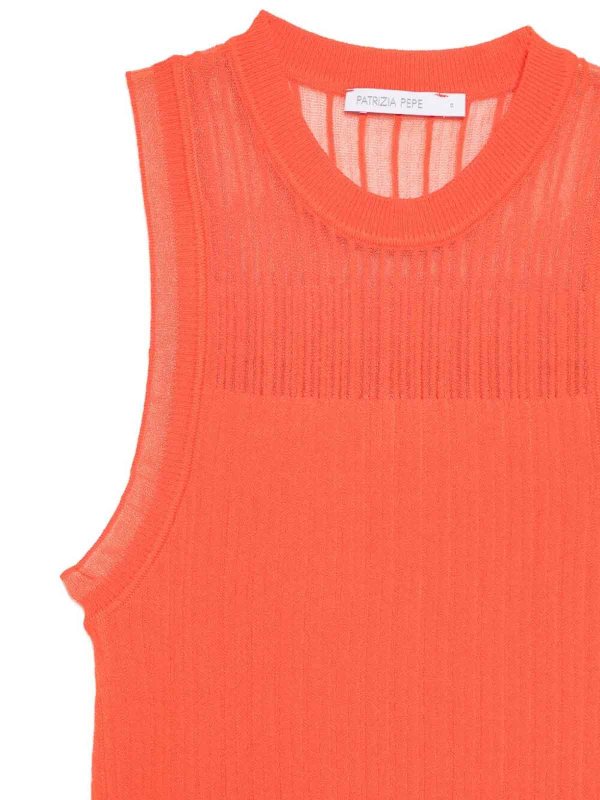 The Best Shops PATRIZIA PEPE: クルーネック - クルーネック - オレンジ