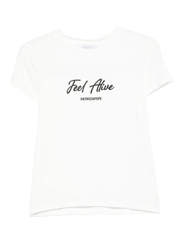 PATRIZIA PEPE: Camisetas - Camiseta - Blanco