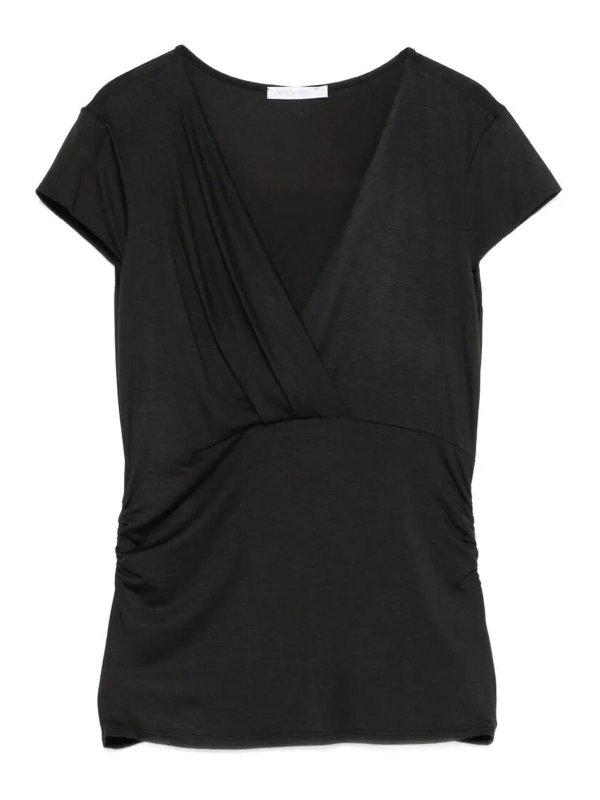 PATRIZIA PEPE: t-shirts - V-Neck T-Shirt
