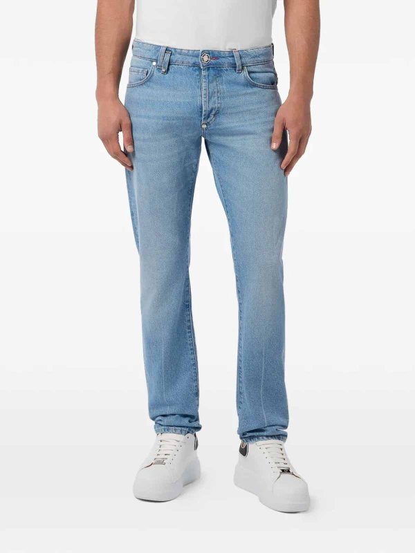 PHILIPP PLEIN: straight leg jeans online - Basic Straight Cut Jeans