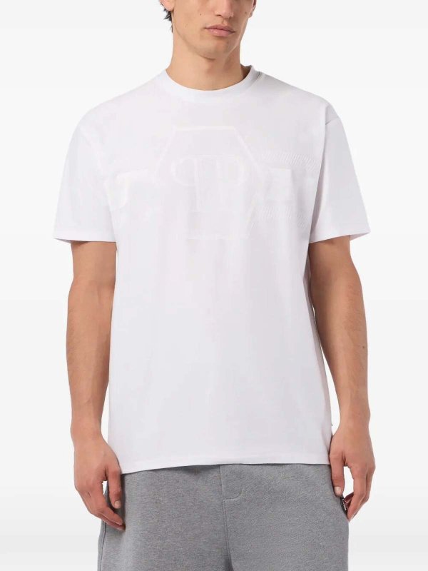 PHILIPP PLEIN: T-shirts online - T-Shirt - Blanc