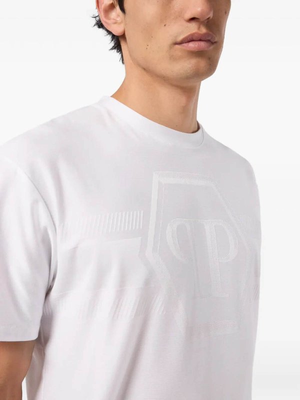 The Best Shops PHILIPP PLEIN: T-shirts - T-Shirt - Blanc