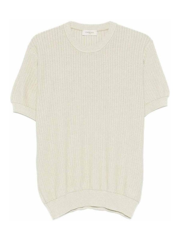 PIACENZA 1733: Strickpullover mit Rundhalsausschnitt - Rundhalspullover - Hellgrün