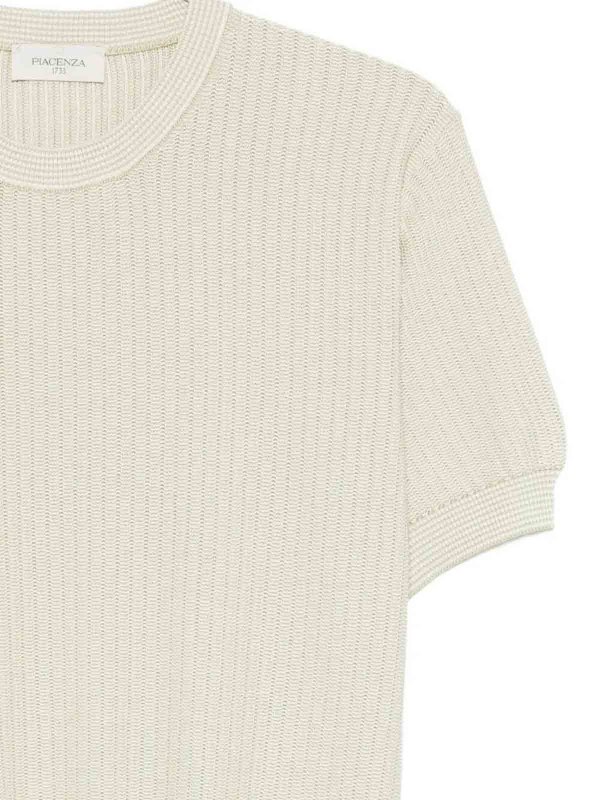 The Best Shops PIACENZA 1733: Strickpullover mit Rundhalsausschnitt - Rundhalspullover - Hellgrün