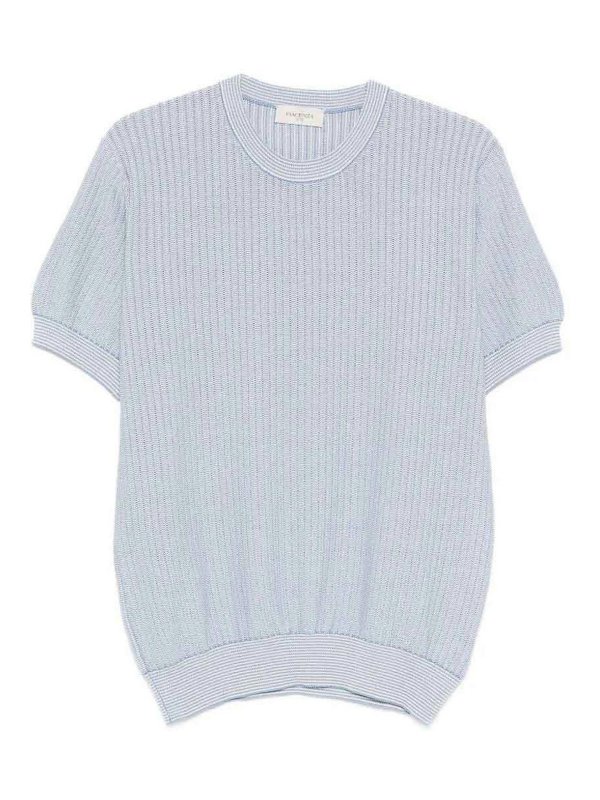 PIACENZA 1733: crew necks - Short Sleeve Crew-Neck Sweater