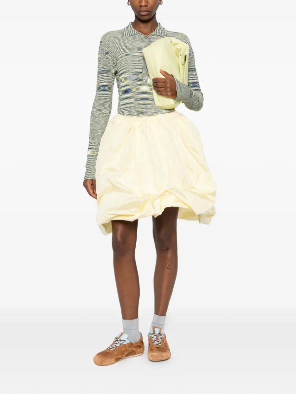 PRADA: Knee length skirts & Midi online - Wrinkled Puffy-Effect Skirt