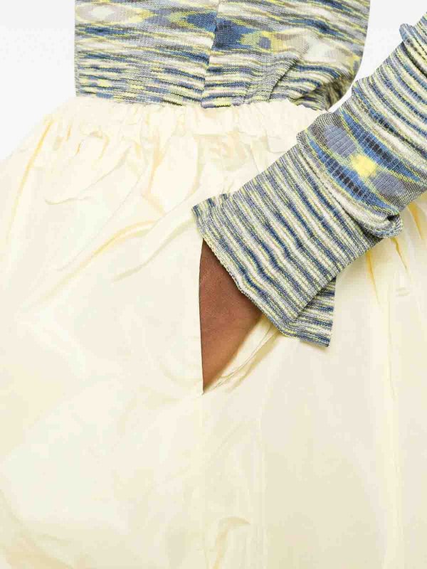 The Best Shops PRADA: Knee length skirts & Midi - Wrinkled Puffy-Effect Skirt