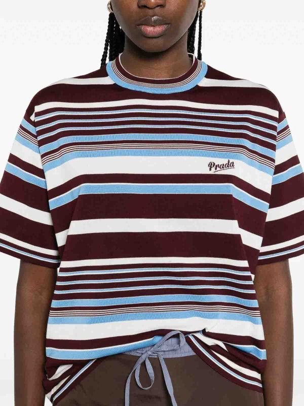 PRADA buy online Striped Round Neck
