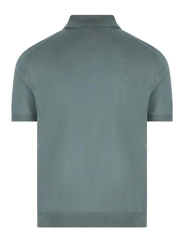 PRADA: polo shirts online - Superfine Wool Polo Shirt
