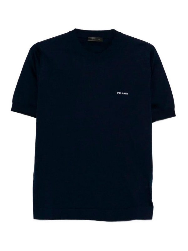 PRADA: crew necks - Cotton Round Neck