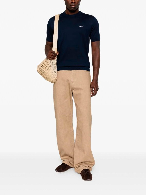 PRADA: crew necks online - Cotton Round Neck