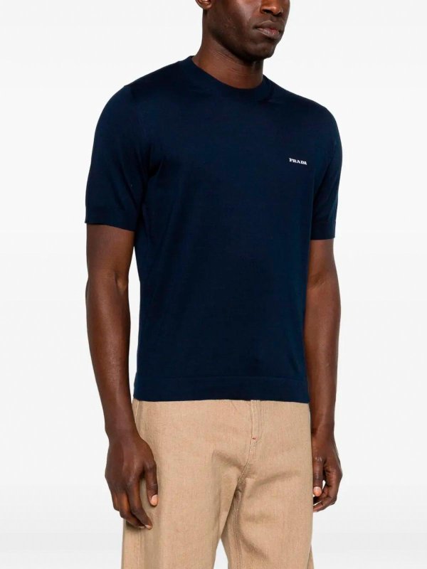 The Best Shops PRADA: crew necks - Cotton Round Neck