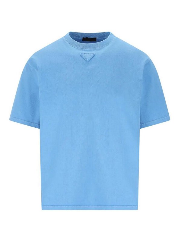 PRADA: t-shirts - Cotton T-Shirt
