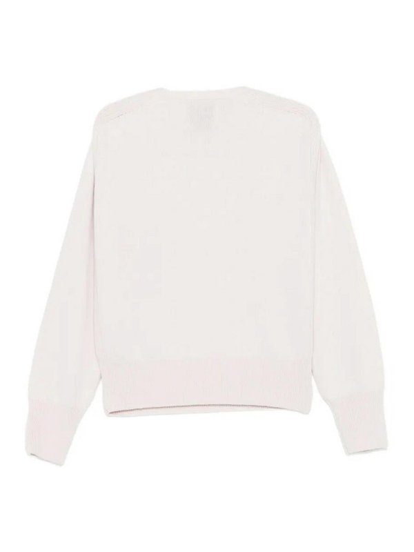 SA SU PHI: Strickpullover mit V-Ausschnitt online - V-Pullover - Nude