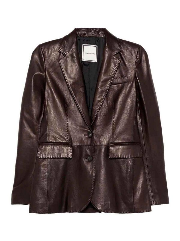 TAGLIATORE: leather jacket - Leather Jacket