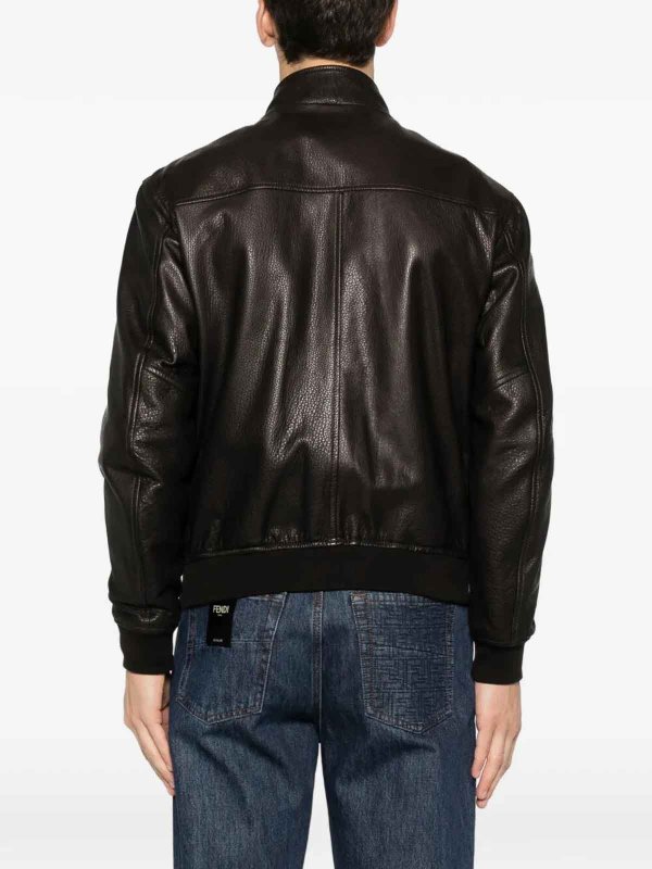 The Best Shops TAGLIATORE: leather jacket - Leather Jacket