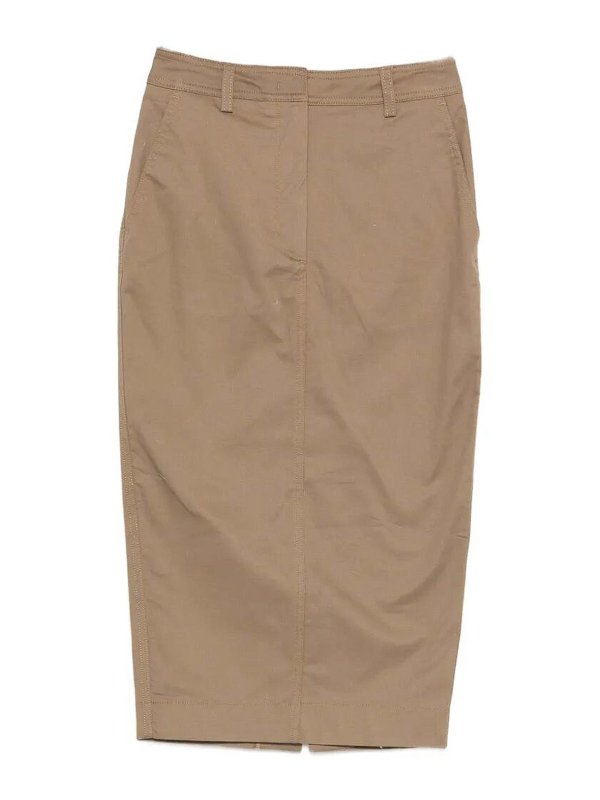 THELATEST: Jupes midi et au genou - Jupe Midi - Marron