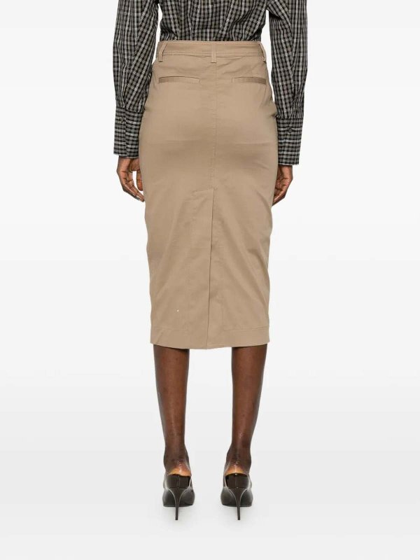 The Best Shops THELATEST: Jupes midi et au genou - Jupe Midi - Marron