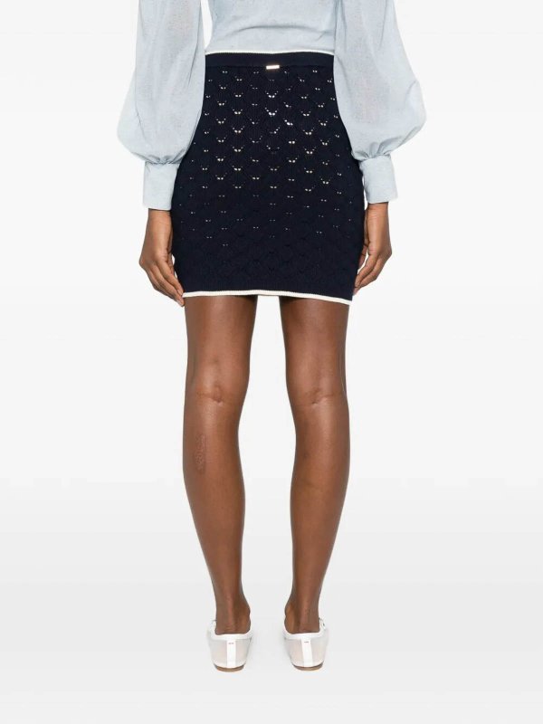 The Best Shops TWINSET: Jupes midi et au genou - Jupe Midi - Bleu