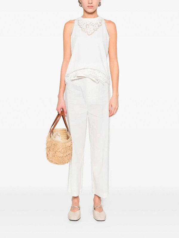 TWINSET: Tops & Débardeurs online - Top - Blanc