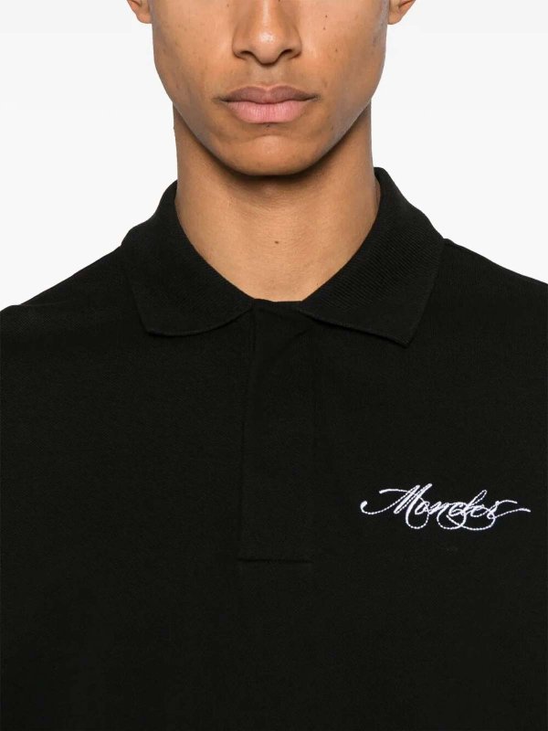 ポロシャツ - 黒 shop online: MONCLER