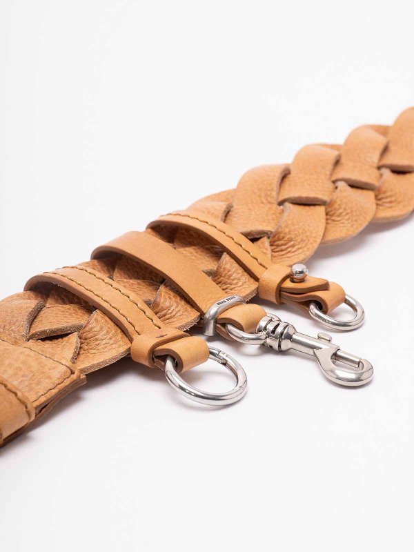 The Best Shops MIU MIU: belts - Woven Leather Belt