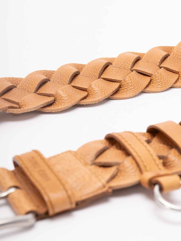 Woven Leather Belt shop online: MIU MIU