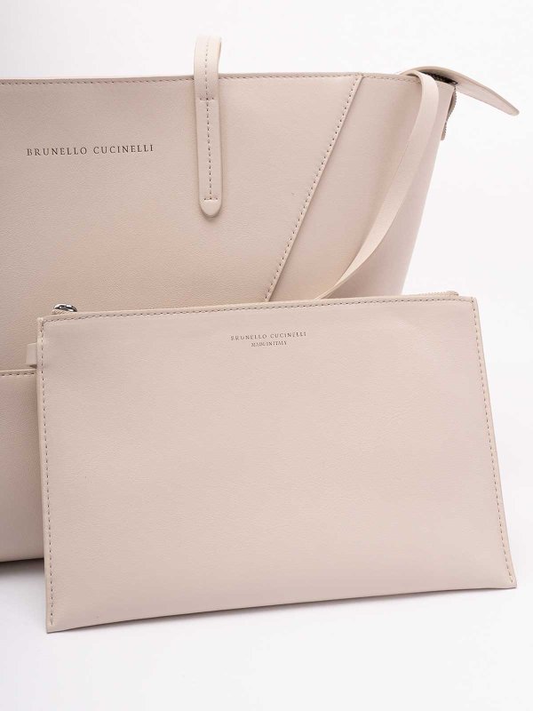 Shopper - Weiß shop online: BRUNELLO CUCINELLI