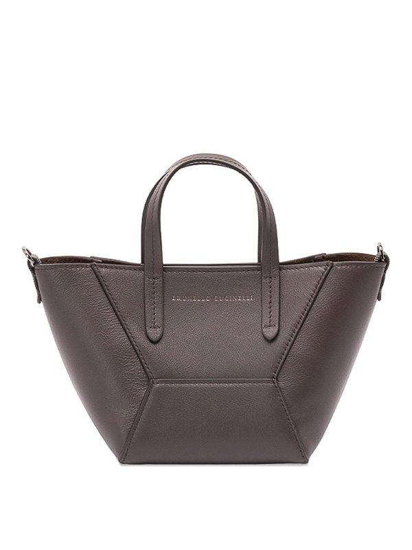 BRUNELLO CUCINELLI: Handtaschen - Shopper - Weiß