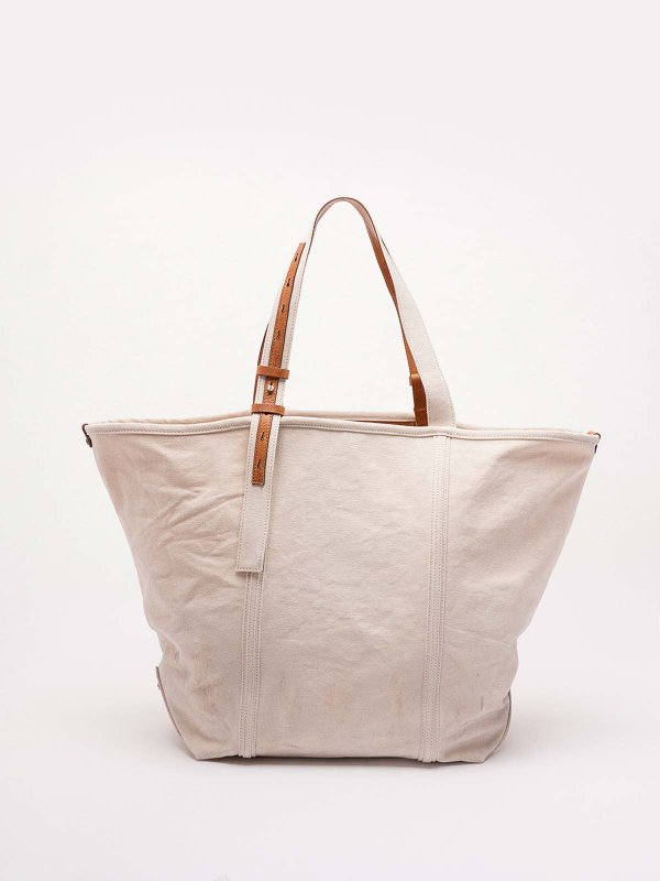 GOLDEN GOOSE: totes bags online - `247 Ew` Canvas Shopping Bag