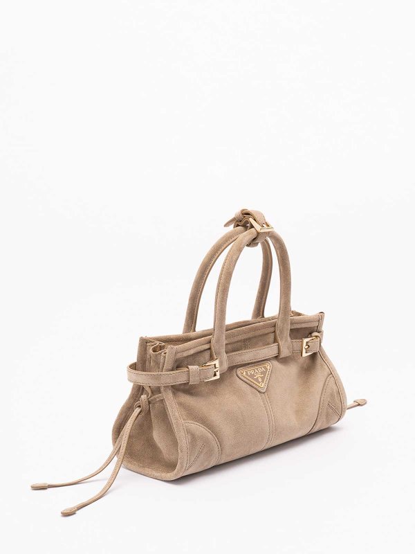 The Best Shops PRADA: totes bags - ` Bonnie` Medium Suede Handbag