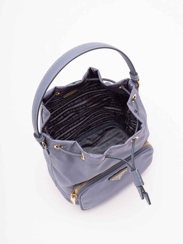 The Best Shops PRADA: ` Duet` Re-Nylon Bucket Bag