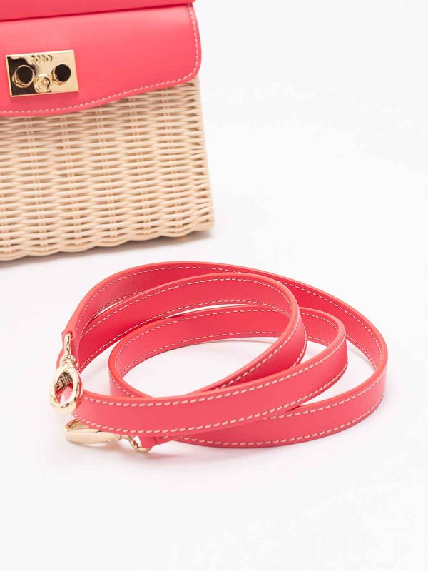 Wicker And Leather Small Handbag Replica 
online: RODO