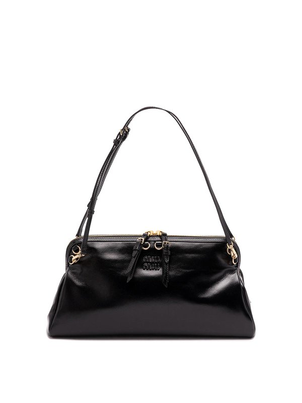 MIU MIU: shoulder bags - Leather Shoulder Bag