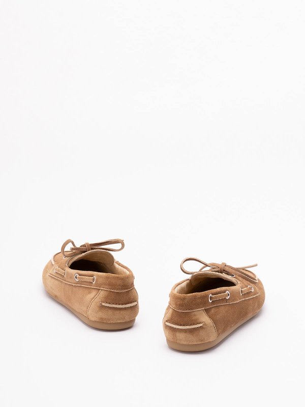 The Best Shops MIU MIU: Loafers & Slippers - Faded Unlined Suede Loafers