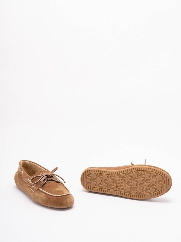 Faded Unlined Suede Loafers shop online: MIU MIU