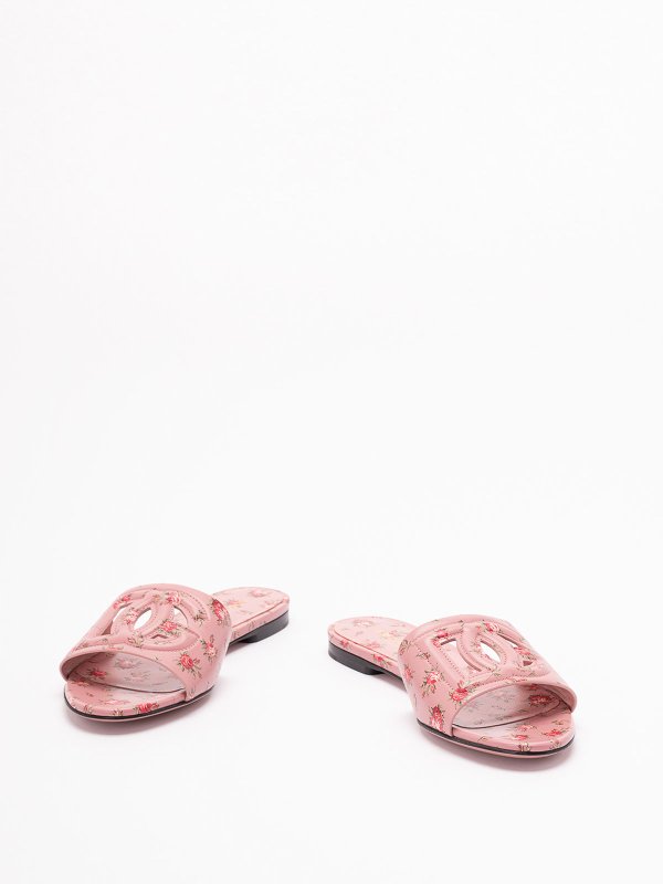 DOLCE & GABBANA: sandali online - Slider Con Stampa Floreale