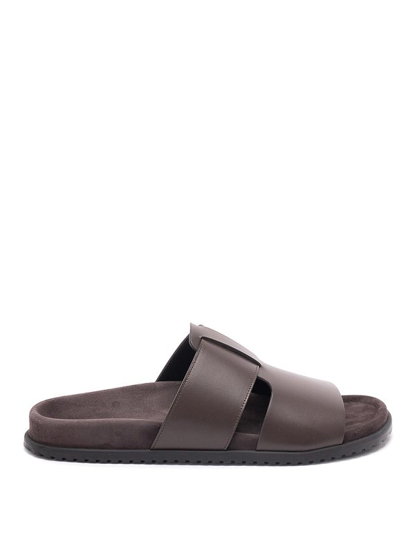 DOLCE & GABBANA: sandali - Sandali in pelle