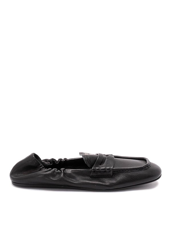MIU MIU: Loafers & Slippers - Ruches Nappa Leather Loafers