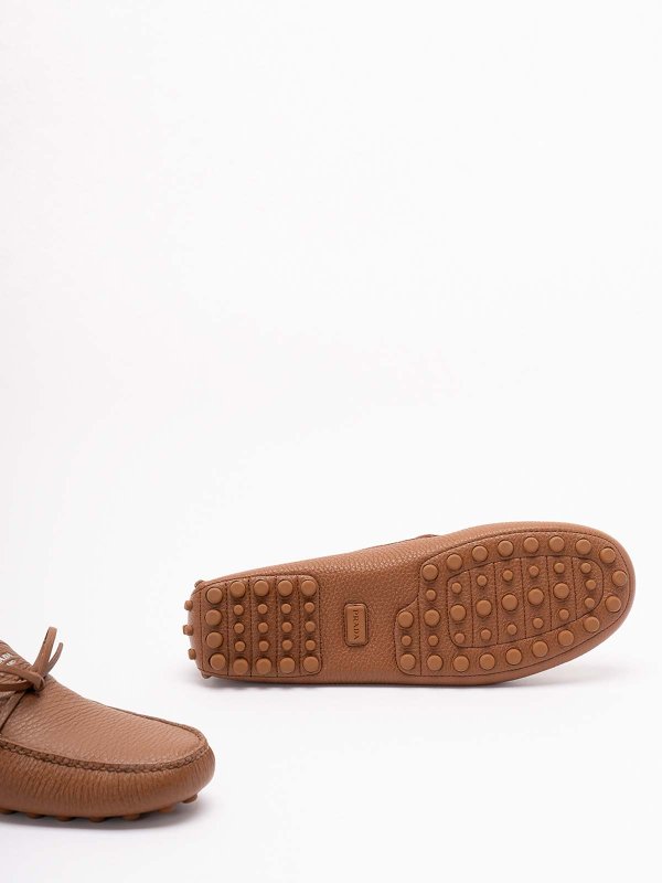 Leather `Driver` Loafers shop online: PRADA