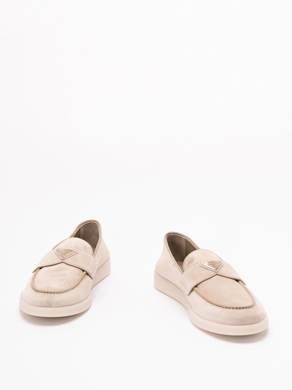PRADA: trainers online - Suede Loafers