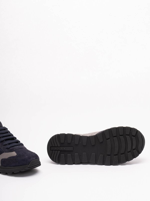 Suede And Re-Nylon Sneakers shop online: PRADA