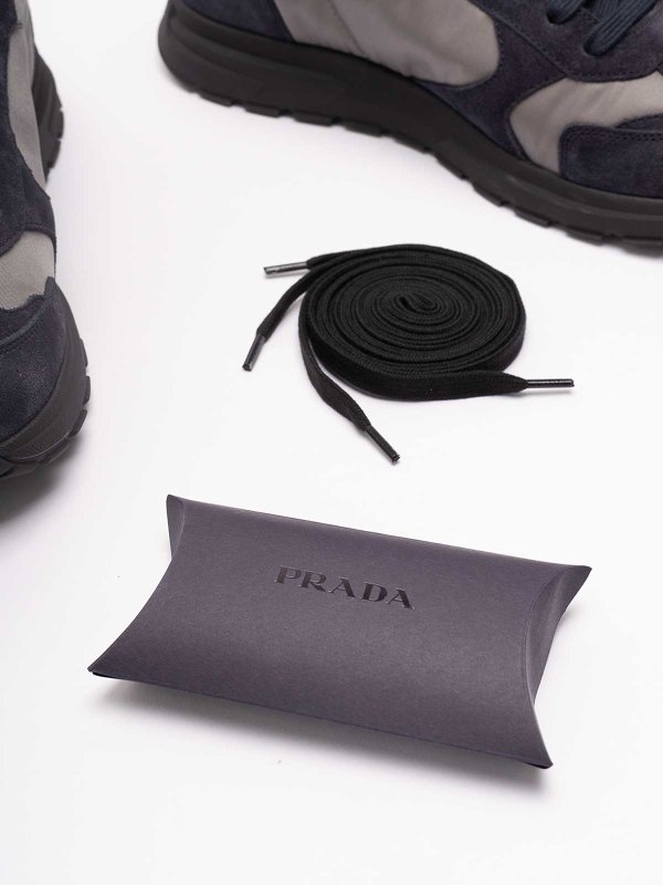 The Best Shops PRADA: Suede And Re-Nylon Sneakers