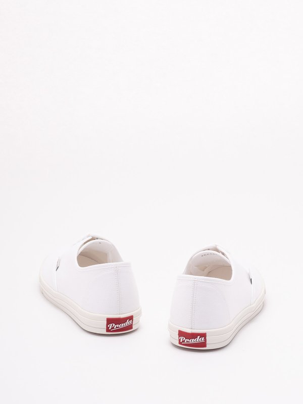 The Best Shops PRADA: trainers - `Imprint` Cotton Sneakers